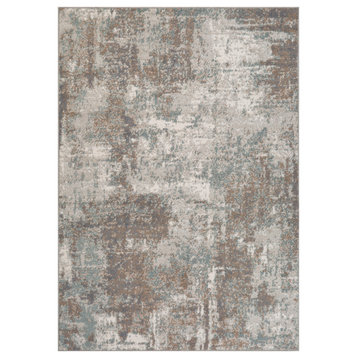 Alpine Bella Area Rug Brown 5'3" x 7'6" Abstract