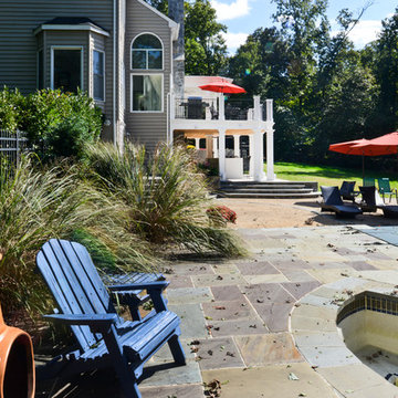 Exterior Remodel Turns Home Backyard into Gorgeous Retreat in Great Falls, Va