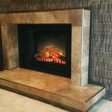 Fireplace Makeover Using Schluter Metal Trim