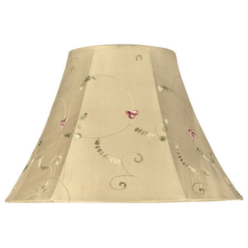 58001 Bell Shape UNO Construction Lamp Shade in Gold, 13" Wide, 6"x13"x9"