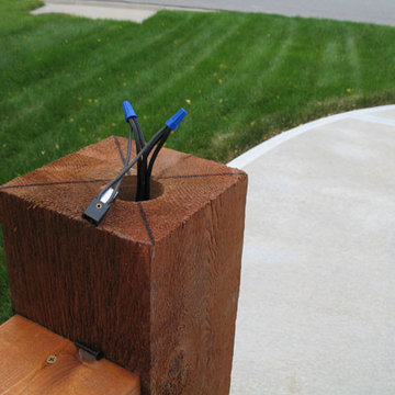 How to install Deck lighting using low voltage lighted post caps.