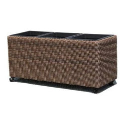 Resin Wicker Planter - Home Decor