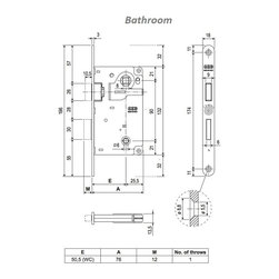 Centro S Lock for Internal Door By AGB - Home Improvement