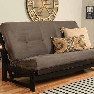 Aspen Frame with Gray Suede Mattress
