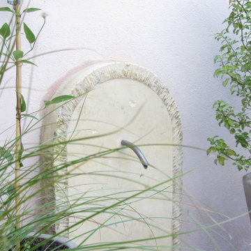 Patio avec fontaine