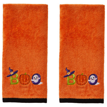 SKL Home Boo Hand Towel, 2-Pack, Orange