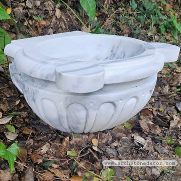 Hand carved marble sink