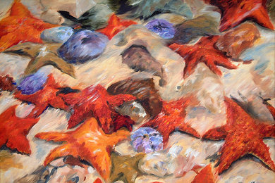 Original Oil Painting - Starry Sea