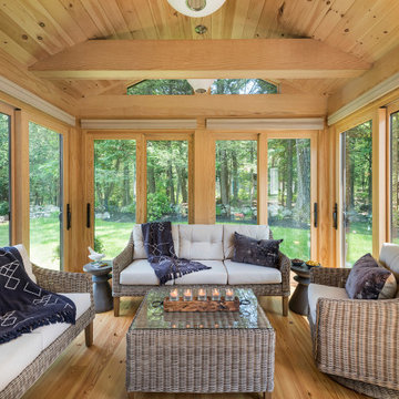 A Charming, Rustic Four-Season Room