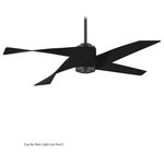 Minka Aire - Minka Aire Artemis IV LED 64" Ceiling Fan, Gun Metral with Matte Black Blades - Bulb Included: Yes
