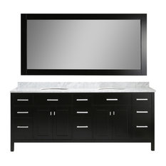 84 Inch Bathroom Vanities Houzz Design Element London 84 Double Sink Vanity Set Espresso Bathroom Vanities And