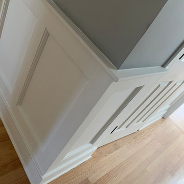 Floors refinished, all trim painted white , stairs & Flush Vents