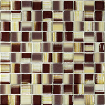 11.75"x11.75" New Trend Art Square Tile Sheet, Brown