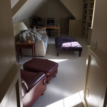 Custom Built in Bookcases and Fireplace Mantles