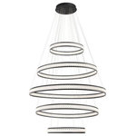 Eurofase - Eurofase 37503-017 Fster, 60" 465W LED 5-Tier Round Chandelier - Color Temperature:   LumensForster 60 Inch 465W Black *UL Approved: YES Energy Star Qualified: n/a ADA Certified: n/a  *Number of Lights:   *Bulb Included:Yes *Bulb Type:LED *Finish Type:Black