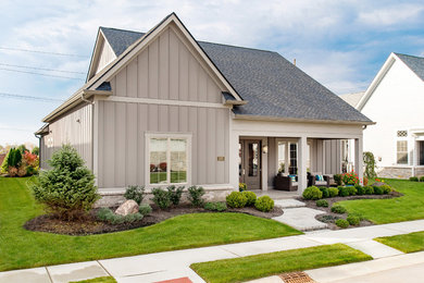 Example of a trendy exterior home design in Indianapolis