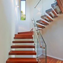 Glass banister