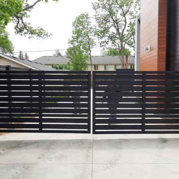 Horizontal Metal Driveway Gates, Fences, Entry Gates