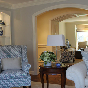 Lake Forest New Traditional Living Room