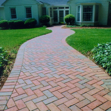 Welcoming Walkways of Genuine Clay Pavers