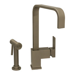 Whitehaus Jem Single Lever Handle Faucet with Solid Brass Side Spray - Products