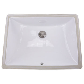 Nantucket Sinks ' 18"x13" Undermount White Ceramic Sink