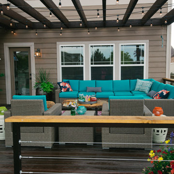 Large deck addition