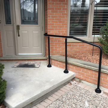 Satin Black Stair Railing