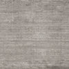 Solids/ Handloom Solid Pattern Wool/ Art Silk Gray/ Area Rug, Gray/, 5' X 8'
