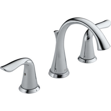 Delta Lahara Two Handle Widespread Bathroom Faucet, Chrome, 3538-MPU-DST
