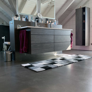 Badezimmer mit und ohne Fuge