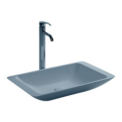 ADM Bathroom Design - ADM Rectangular Countertop Sink, White, 23" - Bathroom Sinks