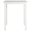 CorLiving Miramar White Washed Wood Outdoor Bar Height Table