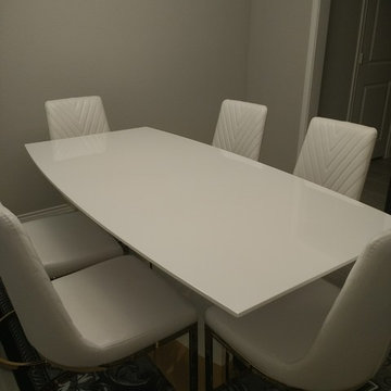 Sylvania Dining Table, Naomi Chairs, Elegance China Cabinet