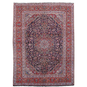 Consigned, Persian Rug, 10'x14', Handmade Wool Kashan