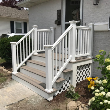Exterior front steps replaced