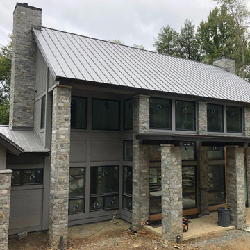 Atchison Real Thin Stone Veneer Custom Exterior with Tans