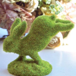 Moss Bunny Statue - Holiday Accents And Figurines
