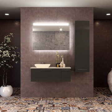 Helmos Wall Mount Vessel Sink Bathroom Vanity
