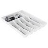 Silverware Drawer Organizer With 6 Sections, Nonslip Tray