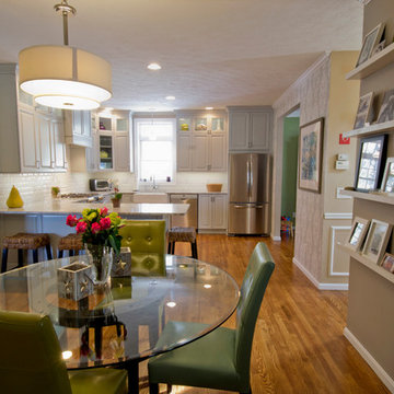 Bedford transitional Kitchen and Mudroom