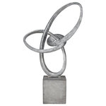 Elk Home - Elk Home S0037-9207 Cobey - 29.53 Inch Loop Sculpture - The Cobey Loop Sculpture features a large scale siCobey 29.53 Inch Loo Silver/Grey *UL Approved: YES Energy Star Qualified: n/a ADA Certified: n/a  *Number of Lights:   *Bulb Included:No *Bulb Type:No *Finish Type:Silver