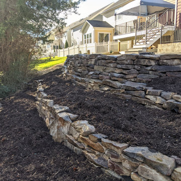 Natural Stone Terracing, LARGE Bluestone Patio and Walkways