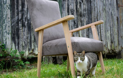 DIY : Retapisser un fauteuil des années 70 pour un look scandinave