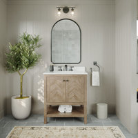 Savannah Bathroom Vanity, Acacia, 30", Single Sink, Freestanding