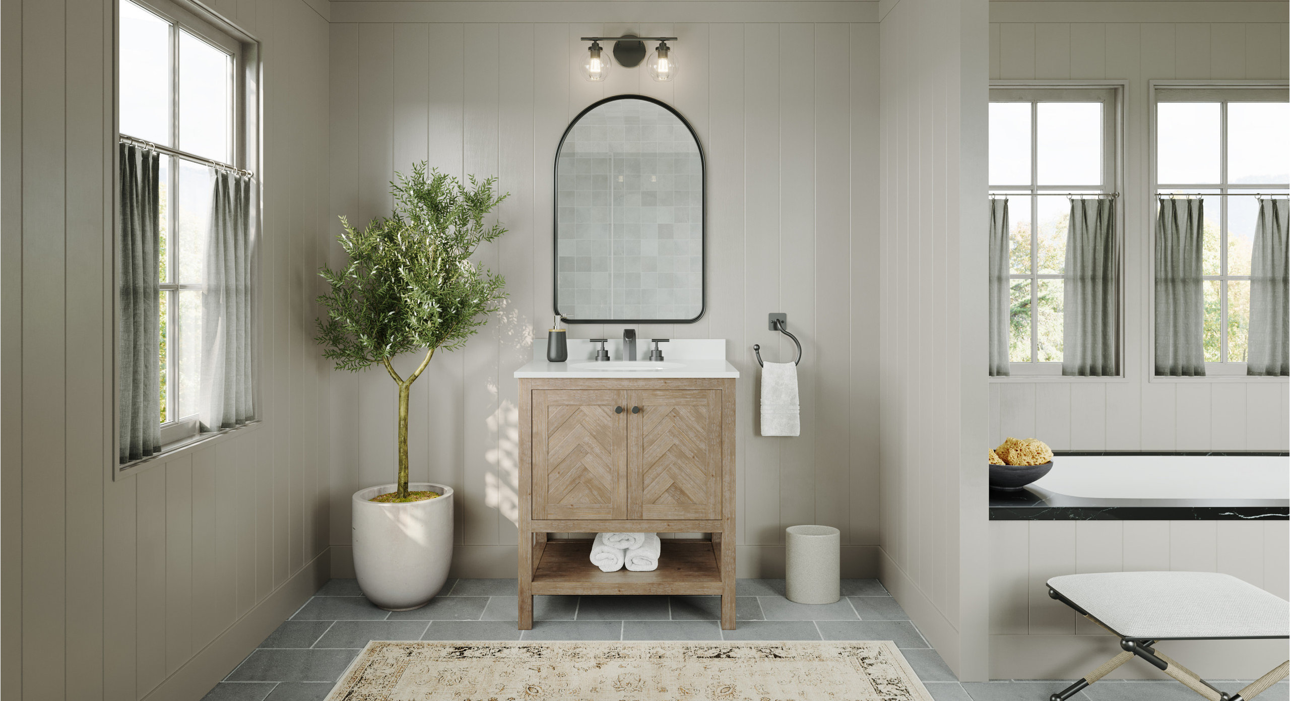 Savannah Bathroom Vanity, Acacia, 30", Single Sink, Freestanding