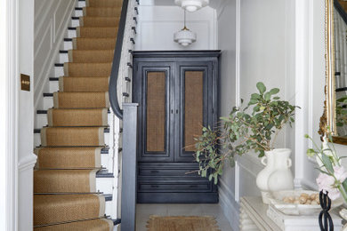 Design ideas for a traditional entrance in Other with a dado rail.