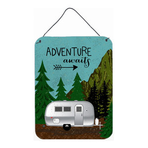 Rv Camper Camping Wander Wall Door Hanging Prints Midcentury Outdoor Wall Art By The Store