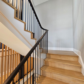 Project #115 | Staircase with Continuous Rail System Without Newels