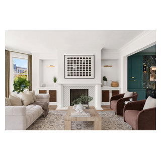 Restored Edwardian - Transitional - Living Room - San Francisco - by ...